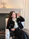 French chanel-style coat for women's spring and autumn short style, retro and high-end, elegant and youthful tweed top for socialite Specification image